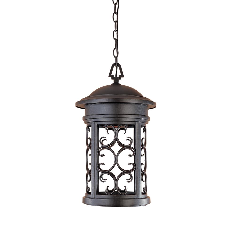 Designers Fountain 31134-ORB 11 inches Dark Sky Hanging Lantern in Oil Rubbed Bronze 